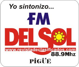 Logo de FM DEL SOL 88.9 - PIGUE