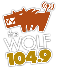 Logo de CFWF-FM 104.9 The Wolf