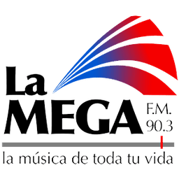 Logo de Radio La Mega 90.3 FM Osorno