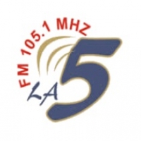 Logo de La Cinco 105.1 FM