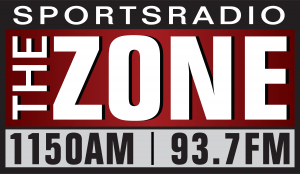 Logo de KZNE The Zone 1150 AM and 102.7 FM