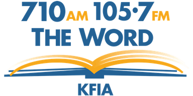 Logo de KFIA 710 AM and 105.7 FM The Word