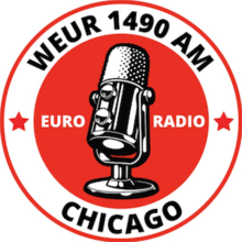 Logo de WEUR 1490 AM Radio Chicago