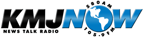 Logo de KMJ News Talk 580 AM and 105.9 FM