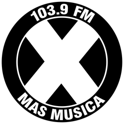 Logo de La X Más Música 103.9 FM