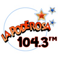 Logo de La Poderosa 104.3 FM