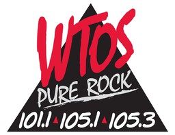 Logo de WTOS Pure Rock 105.1 FM