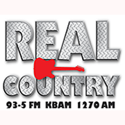 Logo de KBAM Real Country 93.5 FM and 1270 AM