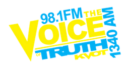 Logo de KVOT The Voice of Truth 1340 AM - 98.1 FM