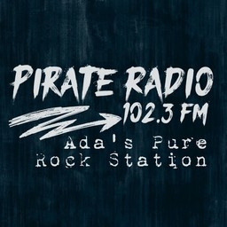 Logo de KADA / KREF Pirate Radio 102.3