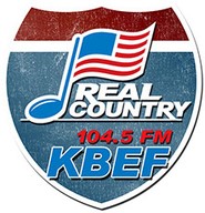 Logo de KBEF Real Country 104.5 FM