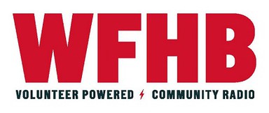 Logo de WFHB Bloomington Volunteer powered community radio