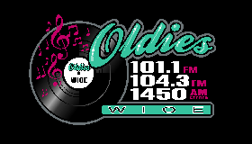 Logo de Oldies 101.1, 104.3 and Stereo 1450 WIOE