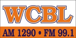 Logo de WCBL 1290 AM & 99.1 FM