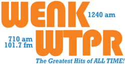 Logo de WENK / WTPR - 1240 & 710 AM / 101.7 FM
