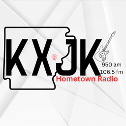 Logo de KXJK Hometown Radio 950 AM & 106.5 FM