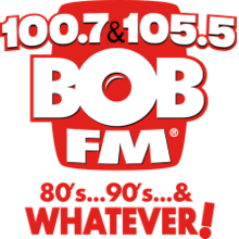Logo de KYMV 100.7 & 105.5 Bob FM