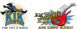 Logo de KIKC Classic Country 1250 AM & 101.3 FM