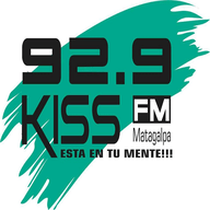 Logo de Radio Kiss 92.9 FM Matagalpa