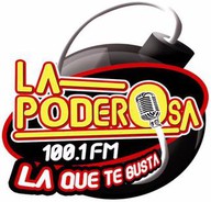 Logo de La Poderosa 100.1 FM