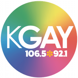 Logo de KGAY 106.5 92.1 Palm Springs