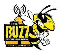 Logo de Melville's Rock Station, The Buzz!