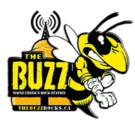 Logo de Maple Creek's Rock Station, The Buzz
