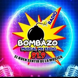 Logo de Bombazo Musical MX Radio 91.9