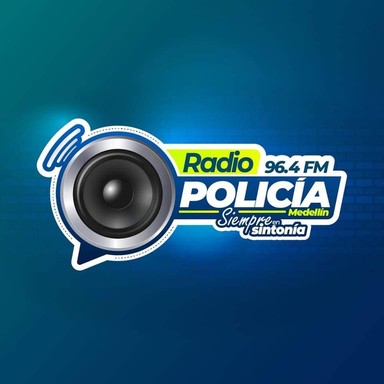 Logo de Radio Policia Medellín 96.4 FM
