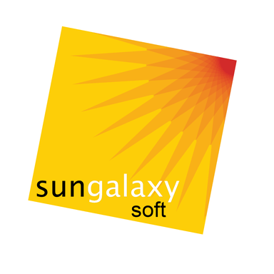 Logo de sun galaxy soft