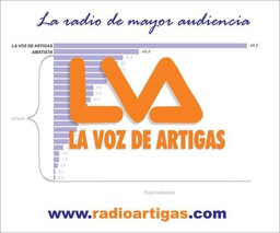 Logo de Radio La Voz de Artigas CX 118