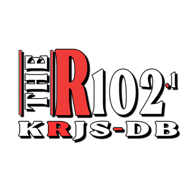 Logo de KRJS-DB 102.1 The R