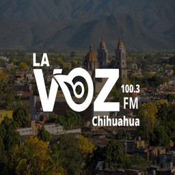 Logo de La Voz 100.3 FM Chihuahua