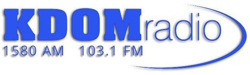 Logo de KDOM radio 1580 AM 103.1 FM
