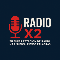Logo de Radio X2 - Más Música, Menos Palabras