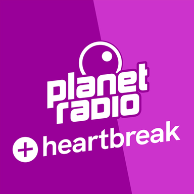 Logo de planet radio plus heartbreak