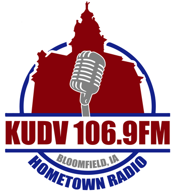 Logo de KUDV Hometown Radio 106.9-FM in Bloomfield