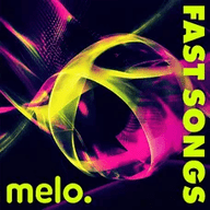 Logo de melo. FAST SONGS