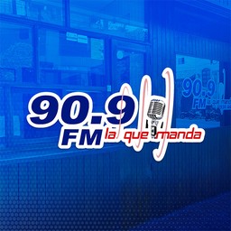 Logo de Radio La que manda 90.9 FM Huejutla