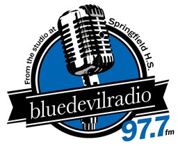 Logo de WNLB 97.7 FM Blue Devil Radio